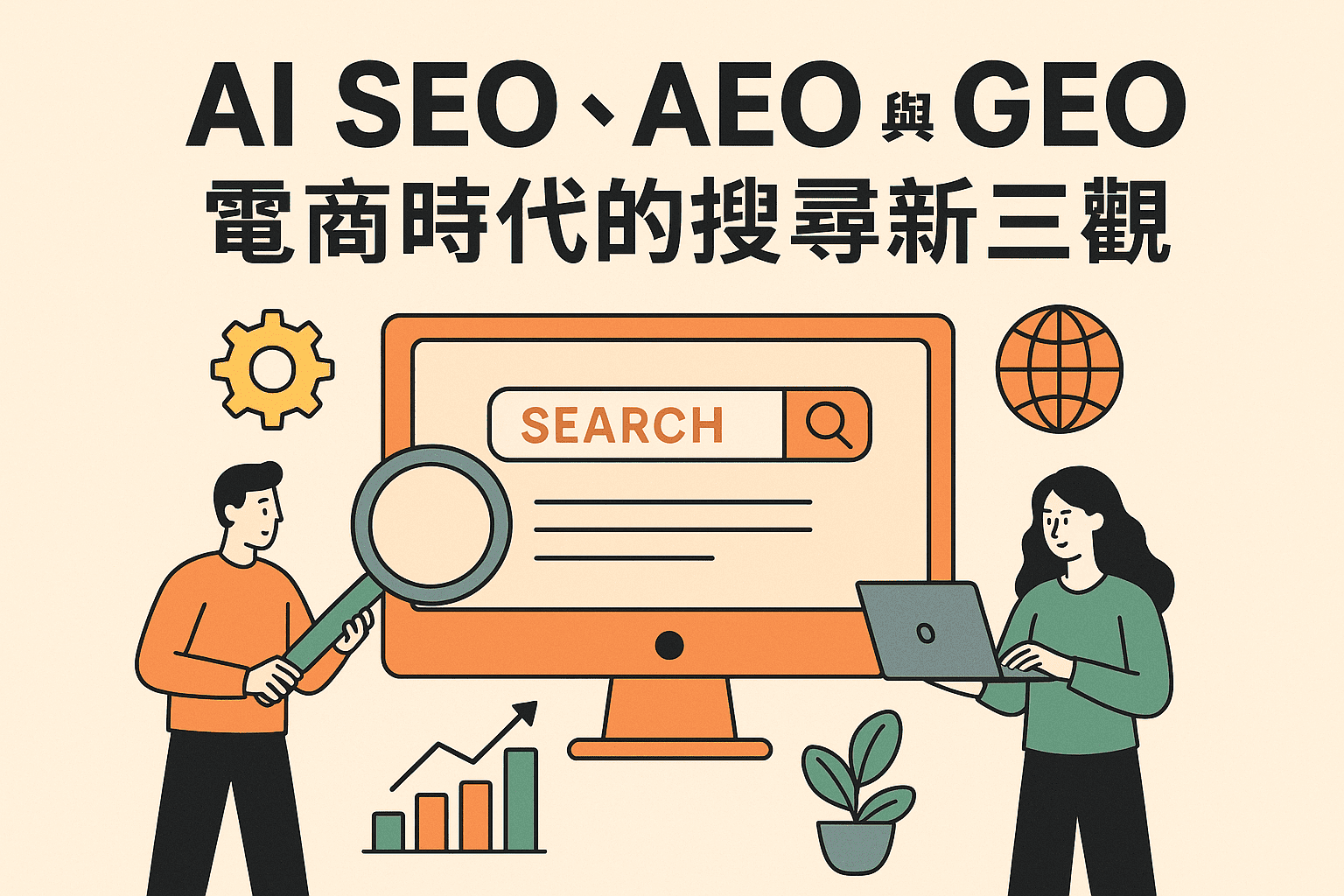 現在的消費者不再只輸入關鍵字，而是直接跟 Google Gemini、ChatGPT 或 LINE AI 助手對話，期待完整答案。這代表傳統 SEO 已不夠，因為內容可能被 AI 摘要卻沒導流回官網。因此 AEO（答案引擎優化）與 GEO（生成引擎優化）成為電商品牌關鍵，確保品牌在 AI 搜尋時代能真正「被看見、被引用」。