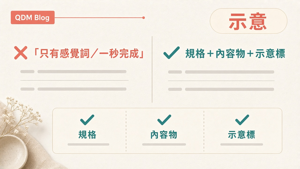 進行商品頁優化的實拍與情境對照圖