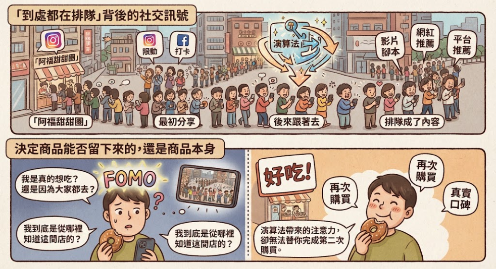 ▮一夕爆紅的「排隊神話」,網紅與演算法是如何把你騙去排隊的?▮ ▮一夕爆紅的「排隊神話」,網紅與演算法是如何把你騙去排隊的?▮