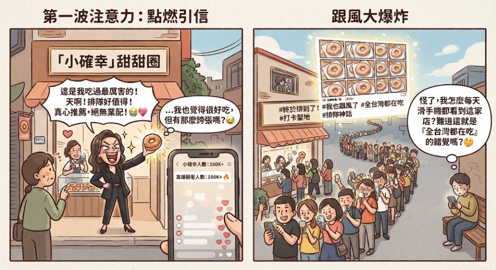 ▮一夕爆紅的「排隊神話」,網紅與演算法是如何把你騙去排隊的?▮ ▮一夕爆紅的「排隊神話」,網紅與演算法是如何把你騙去排隊的?▮