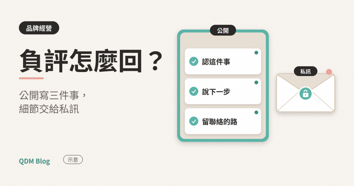 封面圖：公開告示板上釘著三張小卡，寫著認這件事、說下一步、留聯絡的路；旁邊有一個封好的信封，標著私訊。