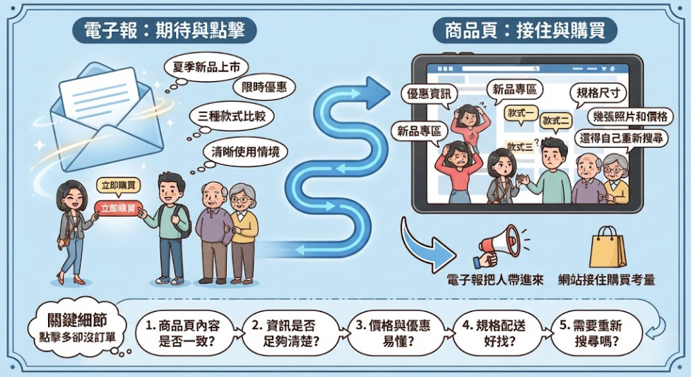 ▮電子報不是寄出去就算完成：拆解電商的電子報銷售漏斗，找出會員為什麼沒有買單▮