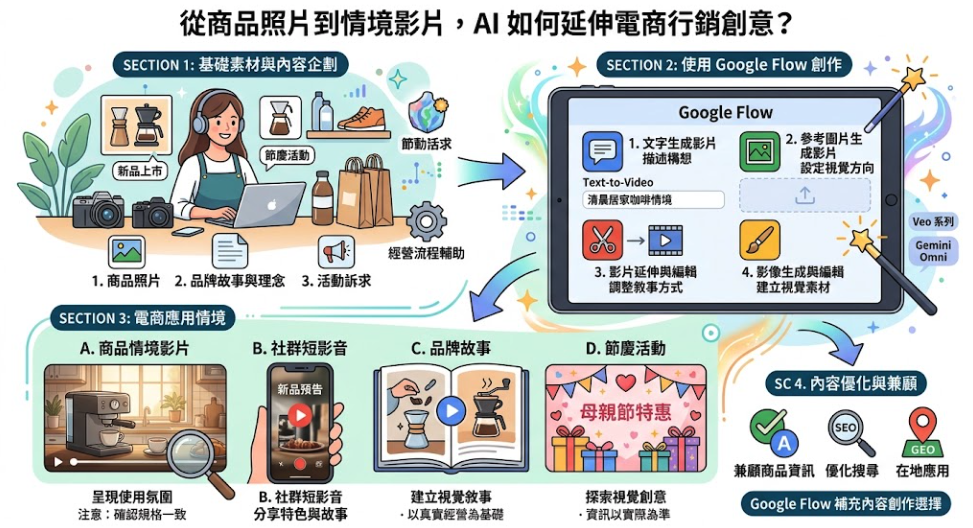 ▮Google Flow 是什麼?電商商品影片製作、AI 行銷應用與 SEO 優化完整指南▮ ▮Google Flow 是什麼?電商商品影片製作、AI 行銷應用與 SEO 優化完整指南▮