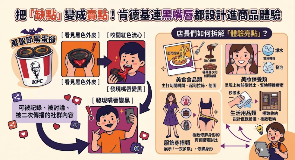 ▮[商業洞察]別人怕吃完嘴巴變黑，肯德基卻靠黑嘴唇讓蛋撻爆紅！拆解反常規商品行銷術▮